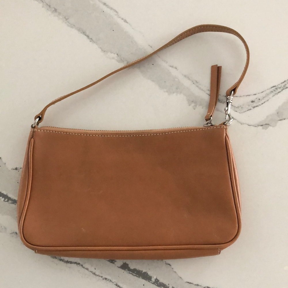 Banana Republic shoulder bag/wristlet with silver hardware